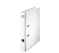 Esselte 624155 - Archivador de Palanca de PP de Plástico Forrado, Tamaño A4, Blanco, Anchura Lomo: 50 mm, 1 Unidad, Capacidad de 350 A4