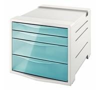 Leitz Fichero Esselte de plástico 4 cajones azul 245x365x285 mm