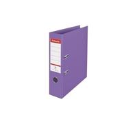 628430 - Archivador de palanca Esselte de 75 mm de lomo tamaño din a4 cartón forrado pvc de color malva con rado