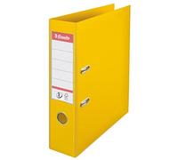 Esselte A4 Ordner, amarillo, ancho posterior de 72 milímetros, plástico, 811310, 1 pieza