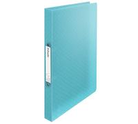 Esselte Archivador de Anillas, Capacidad 140 Hojas, Lomo de 25mm, Carpeta A4 con 2 Anillas, Tapa Blanda, Casa y Oficina, Diseño en Relieve, Gama Colour'Breeze, Azul, 626242