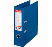 627565 - Archivador de palanca Esselte de 75 mm de lomo tamaño din a4 cartón forrado reciclado de color azul con rado