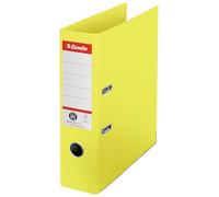 627566 - Archivador de palanca Esselte de 75 mm de lomo tamaño din a4 cartón forrado de color amarillo con rado
