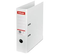Esselte Archivador de Palanca, 100% Cartón Reciclado, Huella Carbono Cero, A4, Lomo 75mm, Blanco, 627570