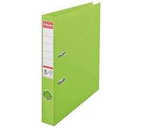 Esselte Archivador de Palanca A4, Verde, Lomo 52mm, Plástico, Modelo Vivida, 1 U