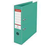 Esselte Archivador de Palanca, Capacidad 500 hojas, Lomo de 75mm, Light & Durable A4 Folder, Casa y Oficina, Diseño en Relieve, Gama Colour'Breeze, Verde, 626213