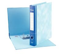 Esselte Archivador Essentials con mecanismo de palanca y funda, formato protocolo, cartón, lomo de 5 cm, azul, 1 unidad
