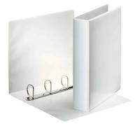 Esselte carpeta canguro gama basica 40mm - mecanismo 4 anillas mixtas - 2 bolsillos exteriores - a4 - blanco