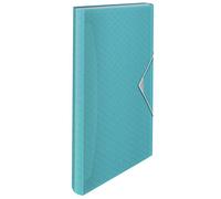 Esselte Carpeta Clasificadora A4 Expansible, Carpeta Organizadora con 5 Pestañas y 6 Compartimentos, Casa/Oficina, Patrón en Relieve, Gama Colour'Breeze, Azul, 626252