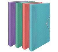 Esselte Carpeta Clasificadora A4 Expansible, Carpeta Organizadora con 5 Pestañas y 6 Compartimentos, Casa/Oficina, Patrón en Relieve, Gama Colour'Breeze, Color Variado, 626254
