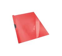 Esselte Carpeta Clipfiles con pinza lateral de metal, PVC, DIN A4, Rojo