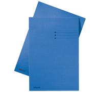 Esselte carpeta de cartón azul | tamaño folio | solapas de 10mm | con líneas impresas | 100 unidades