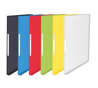 Esselte - Carpeta para documentos (A4, flexible, 100 bolsillos, 200 páginas, fundas transparentes, colores surtidos, VIVIDA, 20, 624009)
