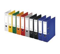 Esselte Chromos - Lote de archivadores de palanca (10 unidades), color Variados estándar Lomo de 80 mm