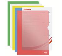 Esselte Cut Flush - Fundas transparentes (A4, 25 unidades), varios colores