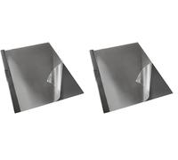 Esselte Dosier Clip File, Capacidad para 60 hojas A4, Plástico flexible, Negro, VIVIDA, 563800 (Paquete de 2)