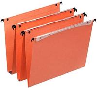 Esselte Dossier - Vertical suspendida, varias carpetas, fondo de 15 mm, A4, paquete de 25, pestañas incluidas, naranja, Orgarex, 21632