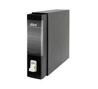 Esselte Dox 1 - Archivador de anillas con palanca (formato A4, 6 unidades), color negro