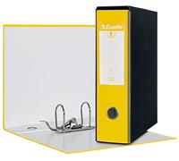 Esselte Eurofile 390753090 - Archivador con mecanismo de palanca y funda, formato comercial, cartón recubierto de plástico, lomo de 8 cm, color amarillo