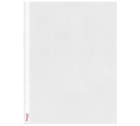 Esselte Funda de plástico A4 23752 – Perforada, transparente mate, polipropileno 65 micras, caja 100