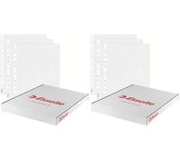 Esselte, Funda perforada multitaladro (16 taladros), tamaño A4 para proteger documentos en casa, oficina o en el colegio, caja 100 unidades, PP (polipropileno) 100% reciclable, 85µ, 46099