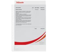 Esselte Funda perforada formato folio 16 taladros PP transparente 100 unidades (46114)