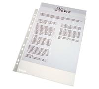 ESSELTE Fundas de Polipropileno A4 con 11 Perforaciones, Pack de 10