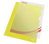 Esselte Fundas abiertas amarillas A4 | 100 unidades