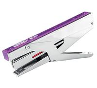 Esselte Grapadora Rápida de Tenaza, Carga Superior, Hasta 15 Hojas, Grapadora Manual Metálica, Hogar, Escuela y Oficina, Grapas Incluidas, Gama Colour'Breeze, Lavanda, 5001545