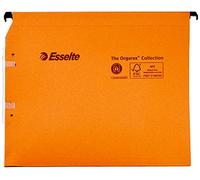 Esselte Group 21628 - Carpetas colgantes (25 unidades, lomo 15 mm para armario), color naranja