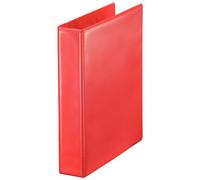 Esselte Group 49700 Essentials - Archivador para presentación (con anillas personalizable, A4, capacidad para 140 hojas, cartón recubierto de polipropileno, anillas 40 mm), color rojo