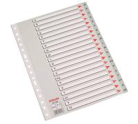 Esselte Índices numéricos de plástico, pp, tamaño folio, tipo 1-12