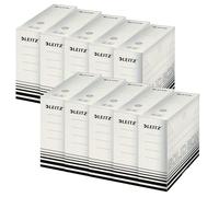 Esselte Leitz Caja y organizador Solid, 100 mm, cartón), color blanco