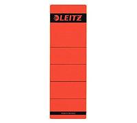 Leitz Caparazón autoadhesivo de papel, cortos y anchos – 10 piezas – Rojo