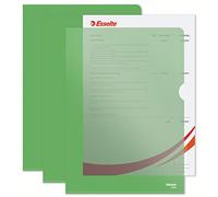 Esselte Leitz Esselte - Paquete de 100 portafolios de plástico, verde