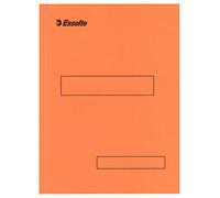 Esselte-Leitz - Lote de 100 carpetas con 2 solapas para cajón o armario archivador (160 g), color naranja