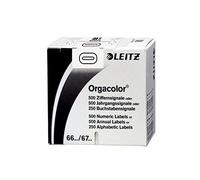 Esselte Leitz Number Sign Card - Paquete de 500 separadores de índice, blanco