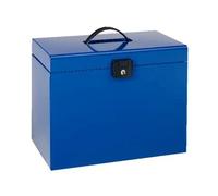 Esselte Maletín Home-box con cinco carpetas colgantes DIN A4, Azul