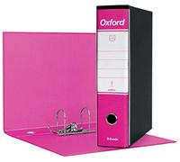 Esselte Oxford - Carpeta con mecanismo de palanca y funda, color fucsia Dorso 8 cm