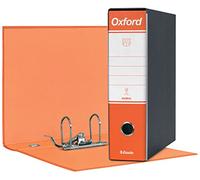 Esselte Oxford G83 - Grabador con funda, con mecanismo de palanca n.º 1 en formato comercial (23 x 30 cm) con lomo de 8 cm, naranja, paquete de 6 unidades, 390783200