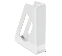 Esselte Revistero A4, Archivador de Escritorio para Catálogos, Folletos, Papeles y Carpetas, Plástico Resistente, Modelo VIVIDA, Blanco, 628215