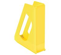 Esselte Revistero A4, Archivador de Escritorio para Catálogos, Folletos, Papeles y Carpetas, Plástico Resistente, Modelo VIVIDA, Amarillo, 628216