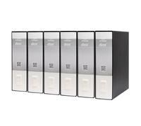 Esselte Rexel D26103 Dox 1 - Pack de 6 Archivadores de palanca, formato A4, color blanco