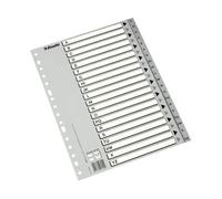 Esselte separadores alfabeticos blanco y negro folio multitaladro gris