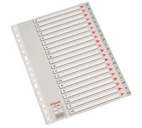 Esselte separadores alfabeticos colores folio multitaladro gris