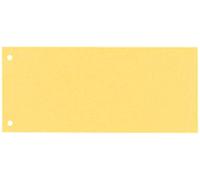 Esselte Separadores Archivador de Banda, Cartón 1/3 para Hojas A4, Pack de 100, Extra Ancho, Amarillo, 100% Reciclado, 20994