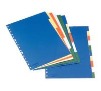 11709 - Separador archivo Esselte din a4 multitaladro con 5 separadores plástico color surtidos