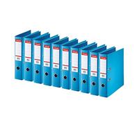 Esselte Standard, Pack de 10 archivadores de palanca, lavanda, espalda de 75 mm, A4, PP, 320380