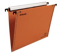 Esselte VMG - Pack de 10 carpetas con ganchos para colgar (tamaño A4), color naranja base en V