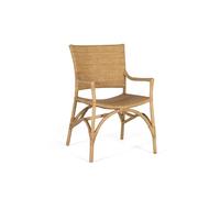 Esta elegante set de 2 sillas con brazos fusiona la calidez de los materiales naturales con un diseño artesanal de gran belleza. su estructura, fabricada en bambú ofrece una combinación perfecta de re